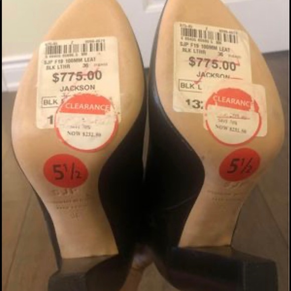 Brandnew Sarah Jessica Parker(SJP) Handmade in Italy black leather ankle boots. - Picture 8 of 10